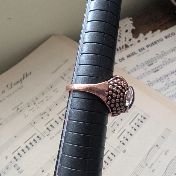 Red and Copper Women's Ring Size 10 - Picture 3 of 9